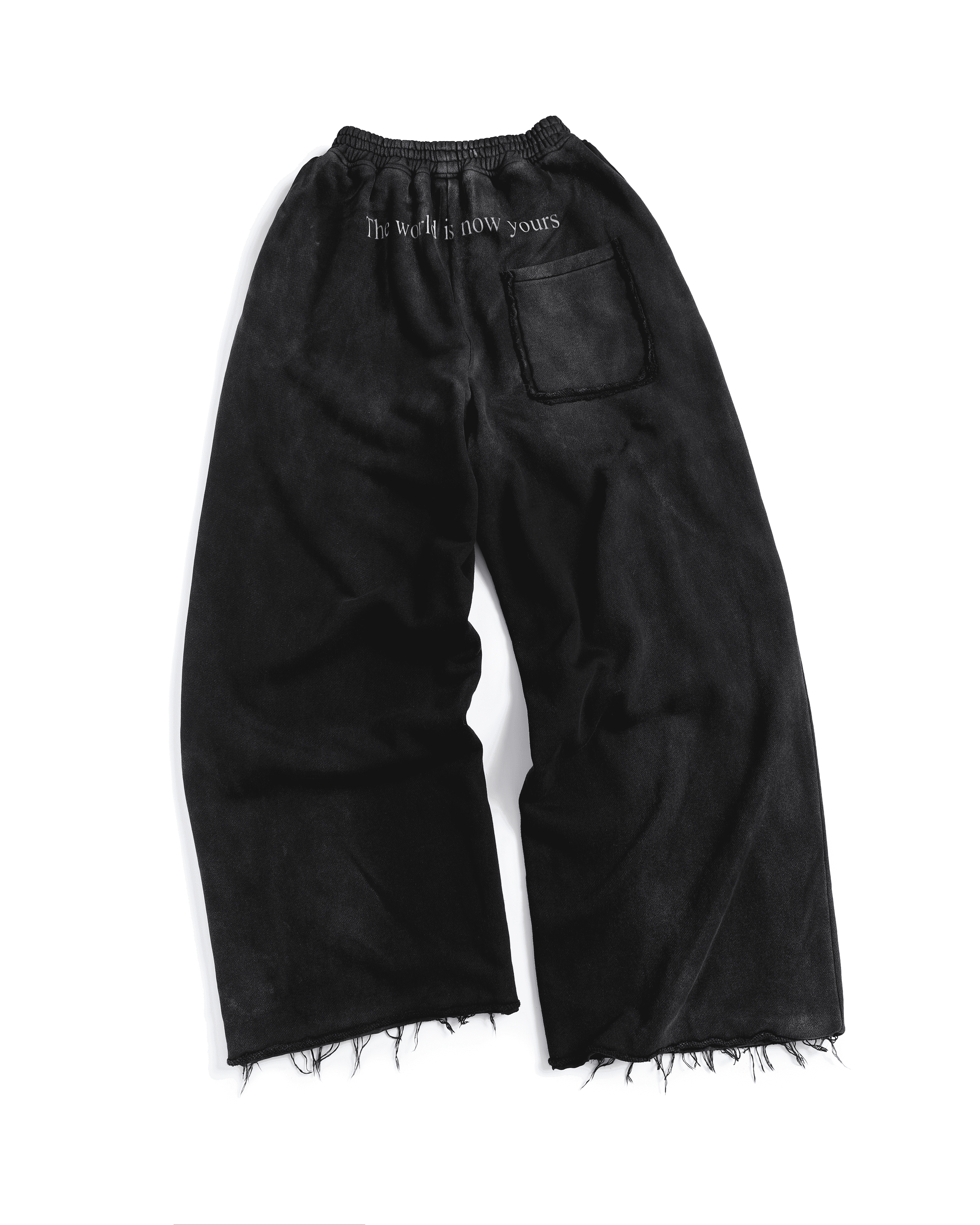 "The World Is Now Yours" Sweatpants — Black — view 2