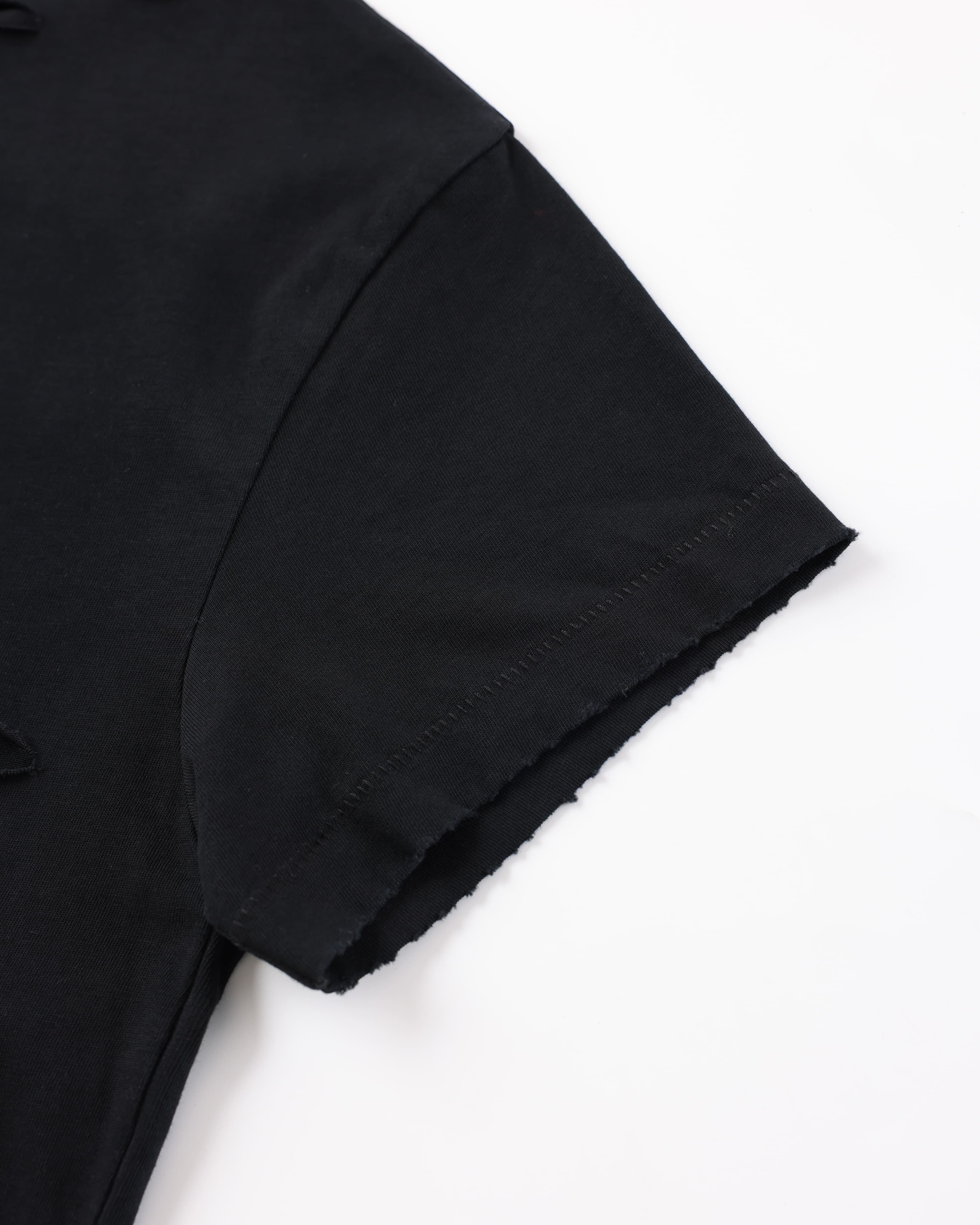 "Local Narcissist" Distressed T-Shirt — Black — view 5