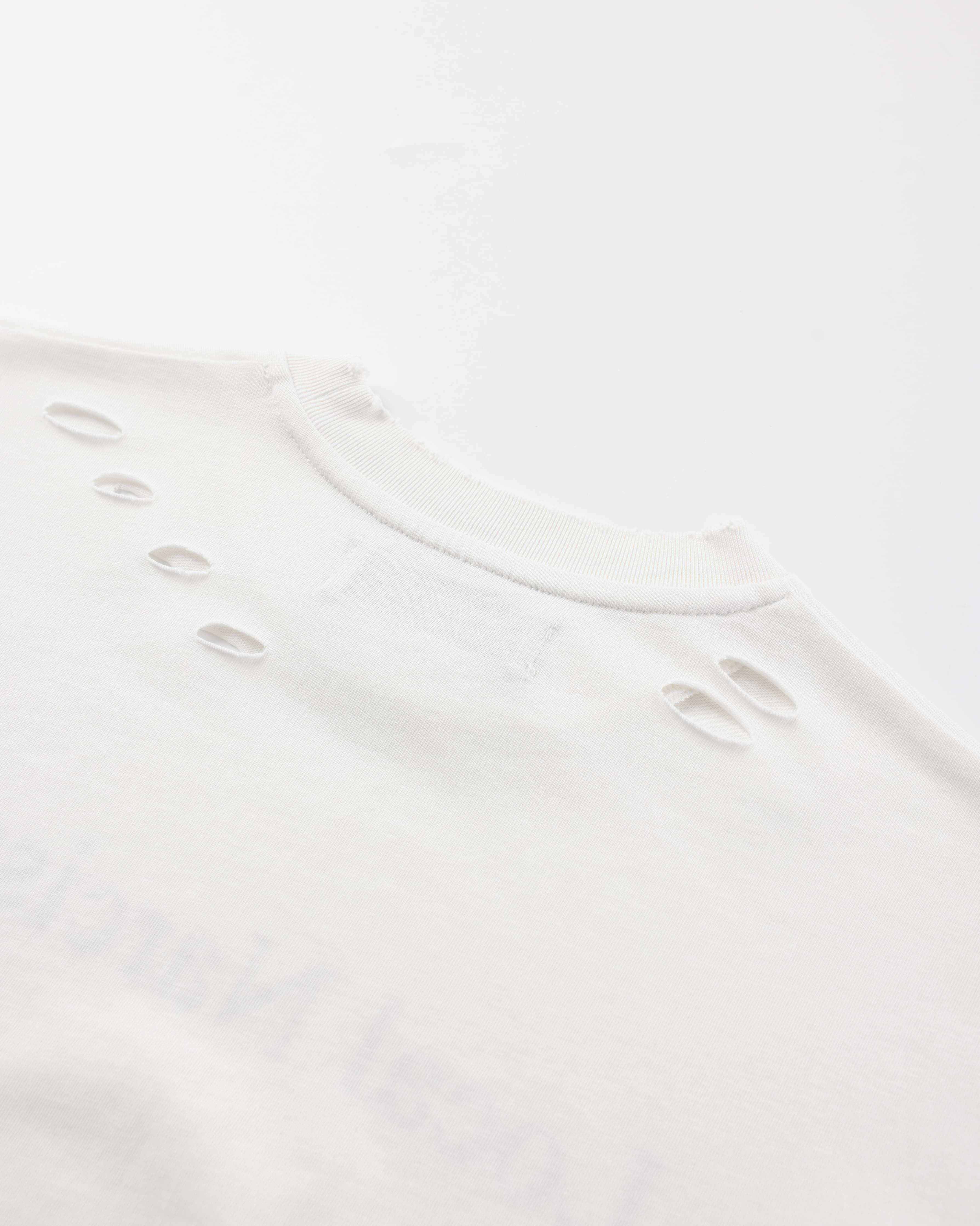 "Local Narcissist" Distressed T-Shirt — White — view 6