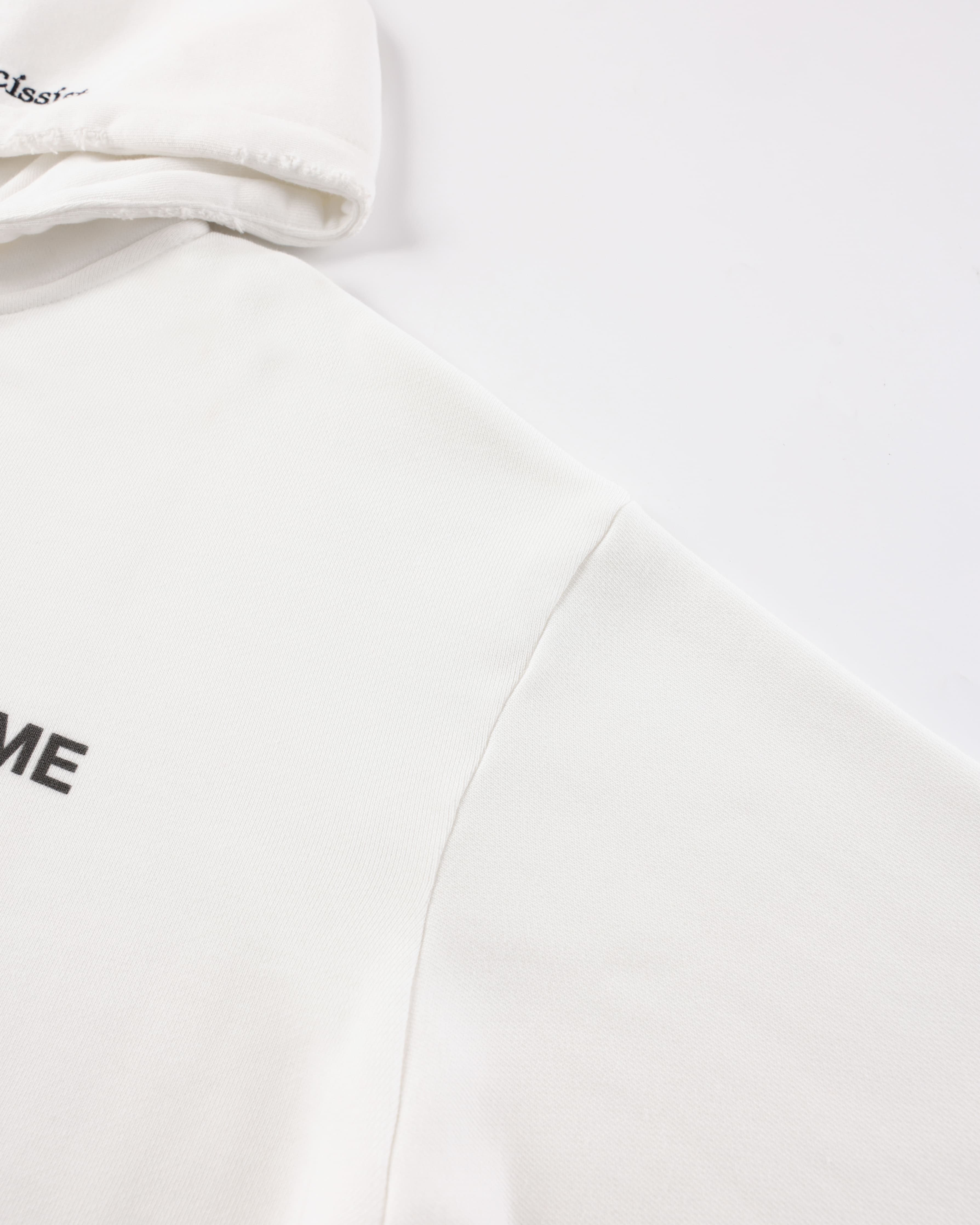 "Everything Is About Me" Zip-Up — White — view 5