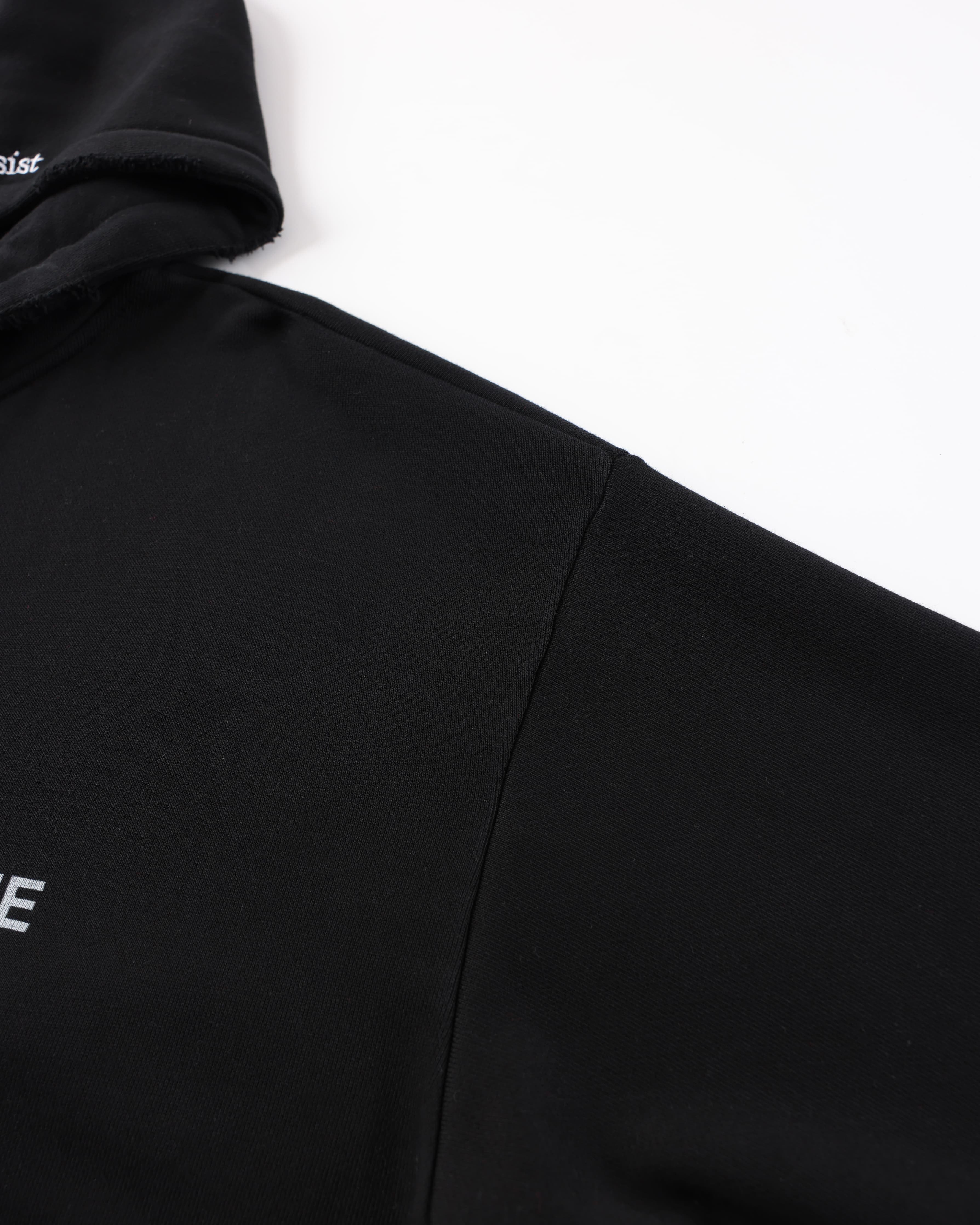 "Everything Is About Me" Zip-Up — Black — view 4