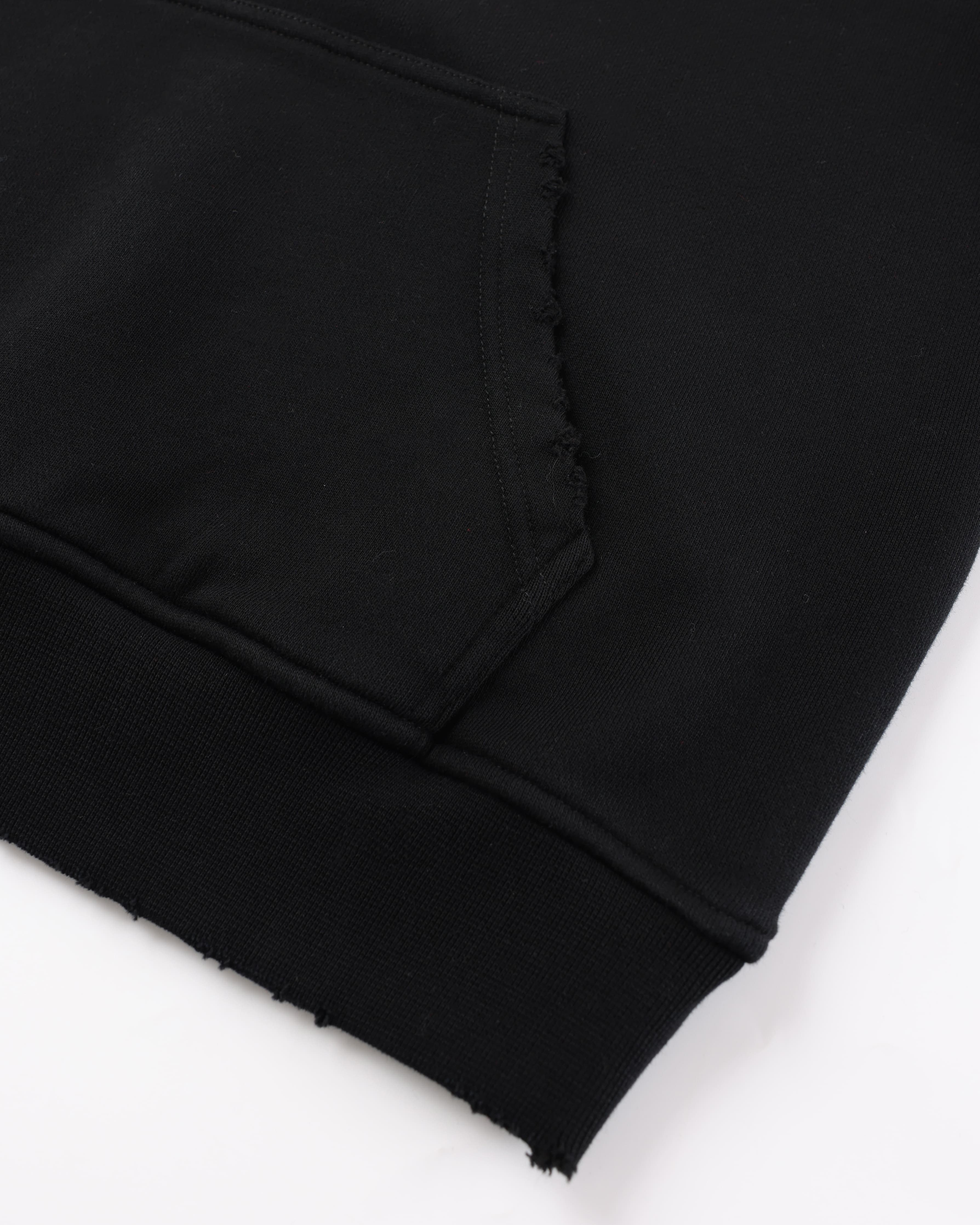 "Local Narcissist" Pullover Hoodie — Black — view 3